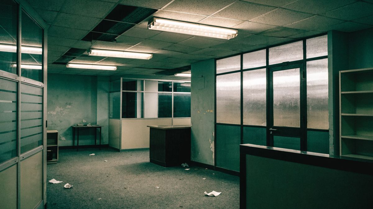 Before: 1990s lobby and core