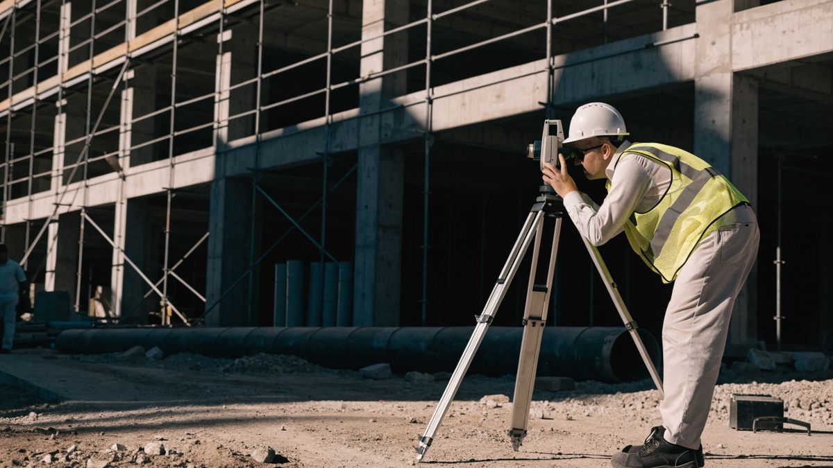 Setting out with a total station
