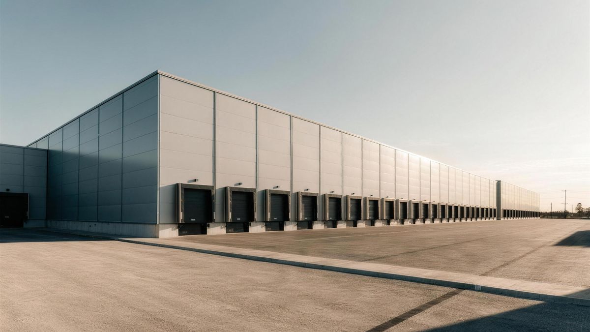 Northline Logistics. A 180,000 sq ft distribution facility built from a graded pad to first shipment in ten months.